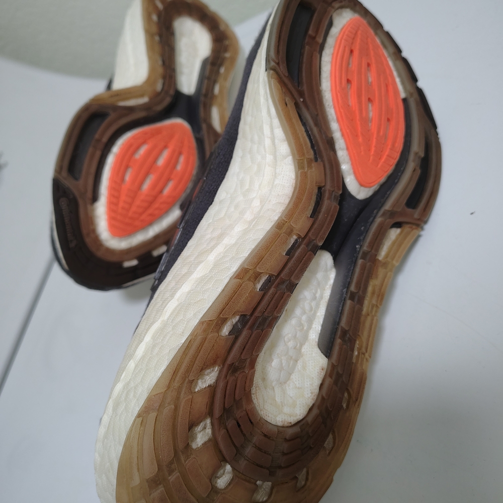 adidas Athletic Shoes with Orange and Brown Accents - Picture 6 of 7